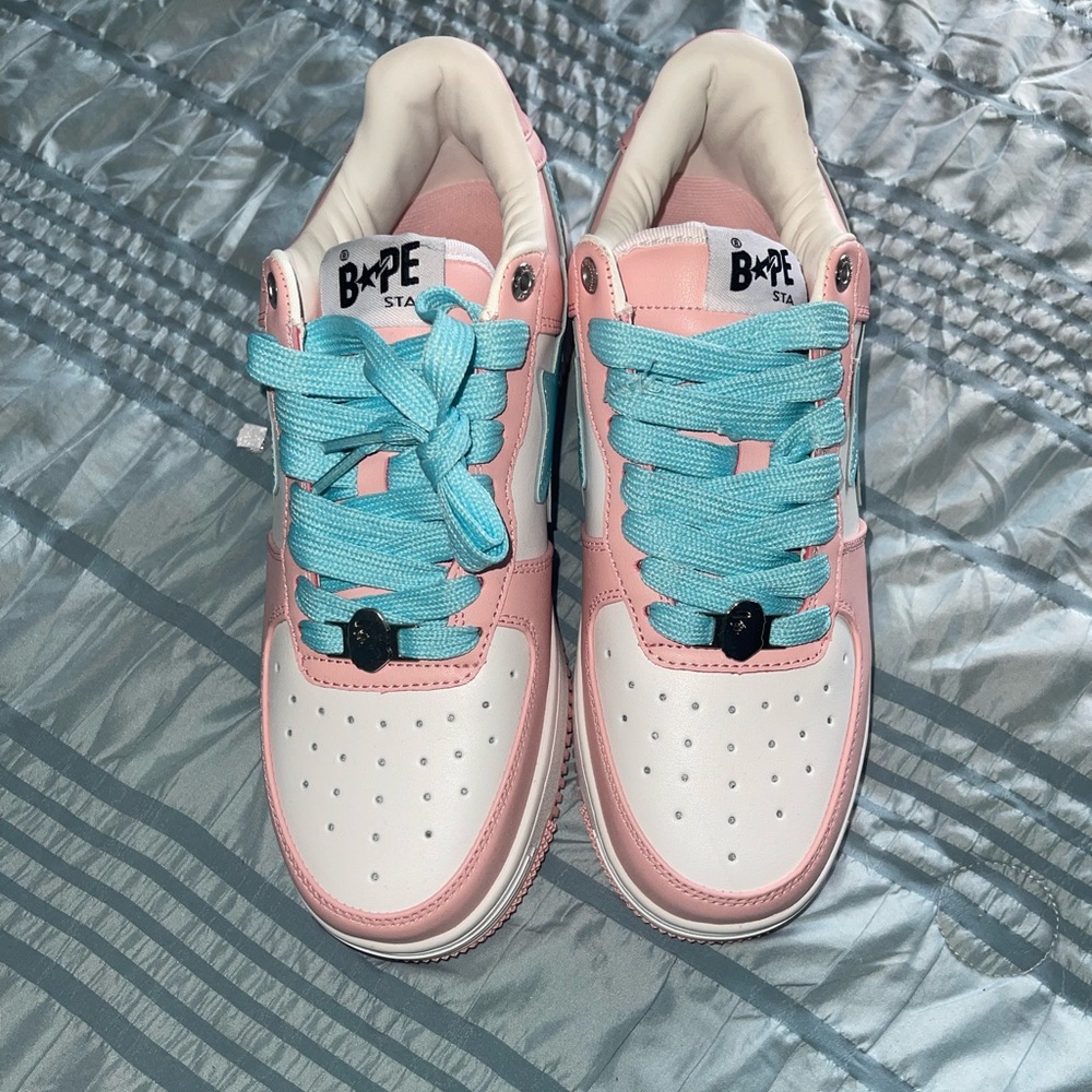 A Bathing Ape Bapesta Pastel Pink